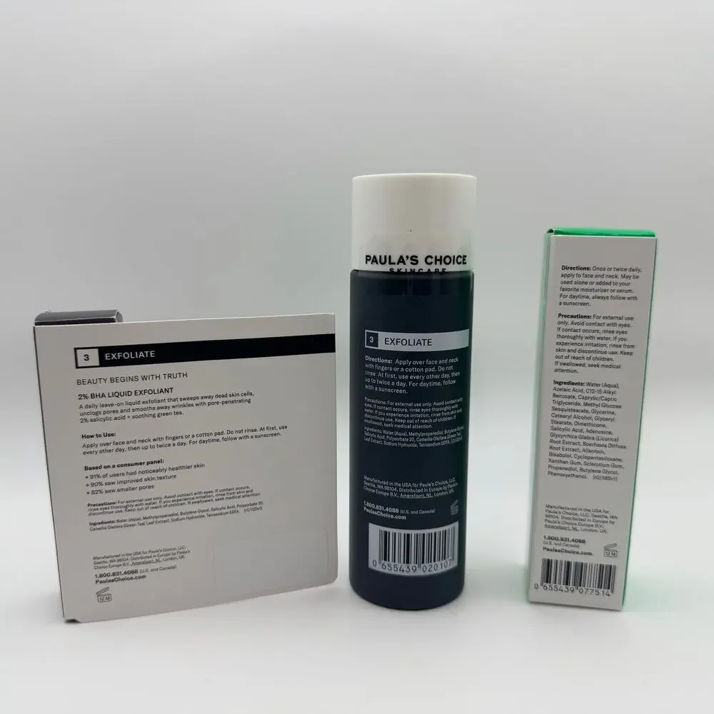 Paula’s Choice 2% BHA Exfoliant + 10% Azelaic Acid Booster Skincare Set